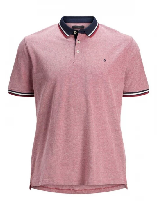 Foto van product Jack & Jones Plus Shirt 'JJEPaulos' navy / rood / rood gemêleerd / wit