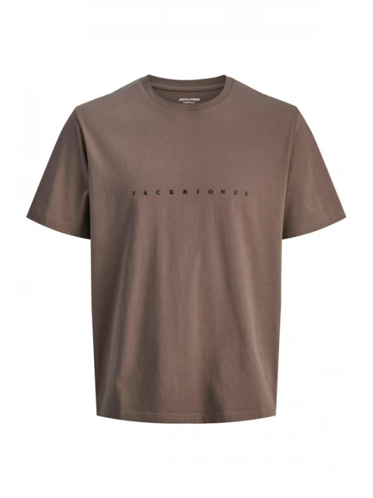 Foto van product Jack & Jones Plus Shirt 'JJEStar' chocoladebruin / zwart
