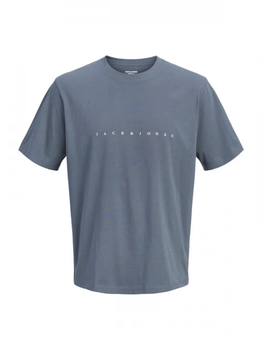 Foto van product Jack & Jones Plus Shirt 'JJEStar' donkergrijs / wit