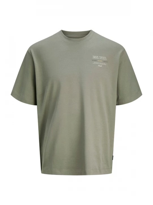 Foto van product Jack & Jones Plus Shirt 'JJEURBAN EDGE STUDIO' grijs / wit