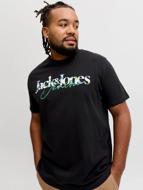 Foto van product Jack & Jones Plus Shirt 'JJTom' curry / groen / zwart / wit