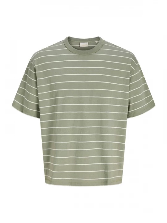 Foto van product Jack & Jones Plus Shirt 'JORSAVONA' jade groen / wit