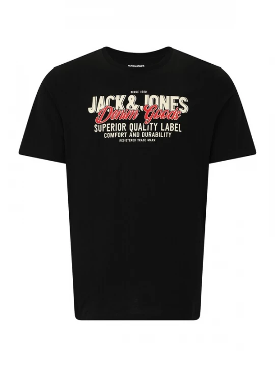 Foto van product Jack & Jones Plus Shirt lichtgrijs / rood / zwart / wit