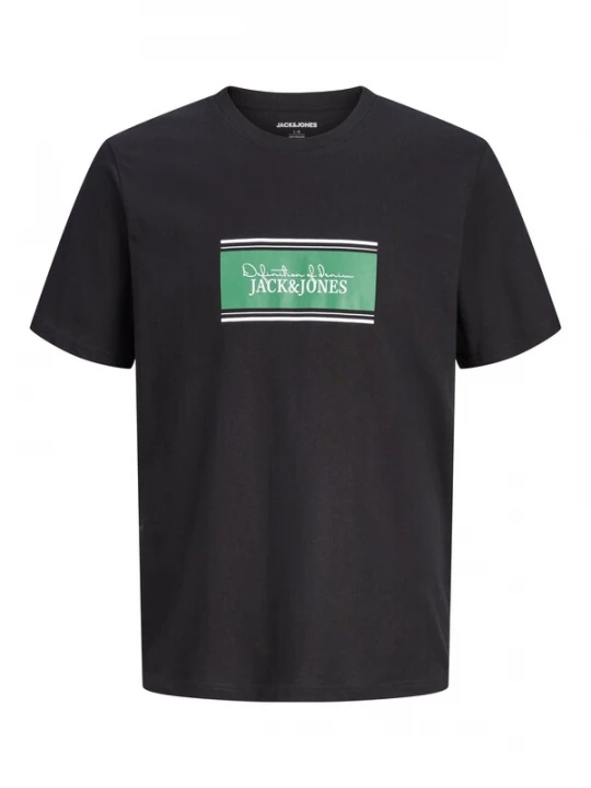 Foto van product Jack & Jones Plus Shirt lichtgroen / zwart / wit
