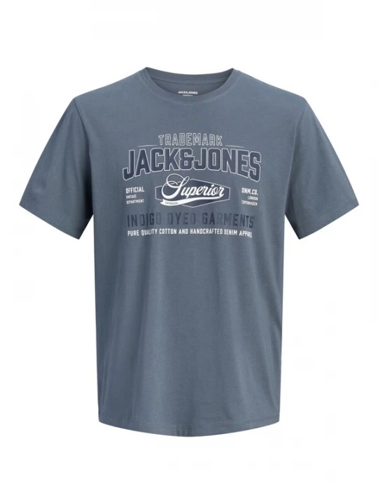 Foto van product Jack & Jones Plus Shirt navy / donkergrijs / wit