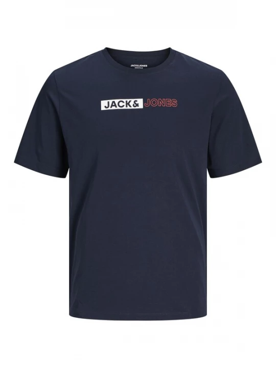Foto van product Jack & Jones Plus Shirt navy / rood / wit