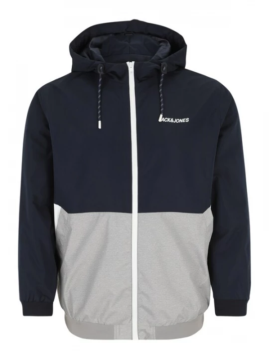 Foto van product Jack & Jones Plus Tussenjas 'JJRush' nachtblauw / lichtgrijs / wit