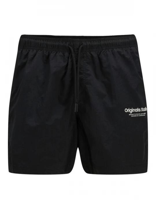 Foto van product Jack & Jones Plus Zwemshorts 'JPSTNaxos Vesterbro' zwart / wit