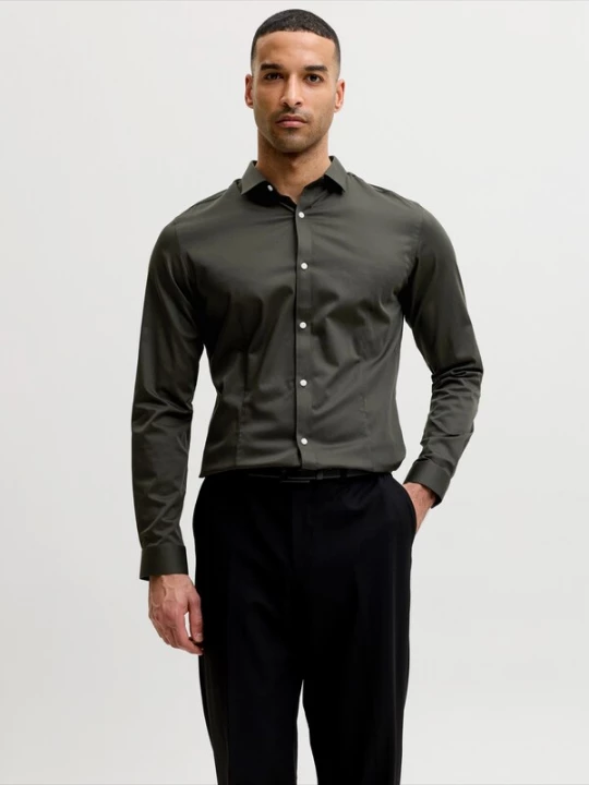Foto van product Jack & Jones Premium Overhemd 'JJPRPARMA' donkergroen