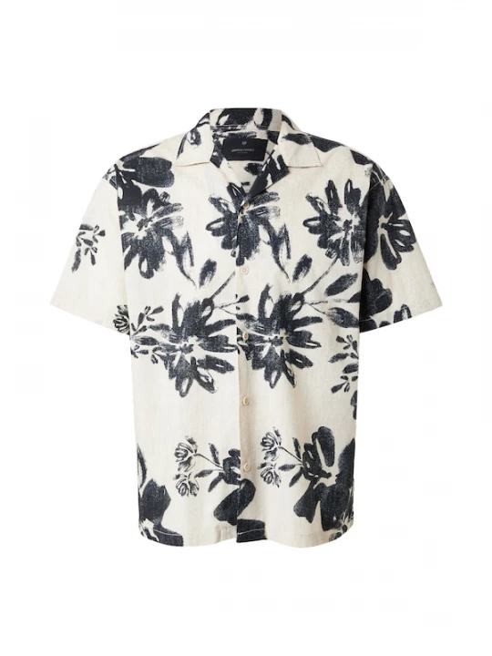 Foto van product Jack & Jones Premium Overhemd 'JPRBLAVENICE' beige / zwart