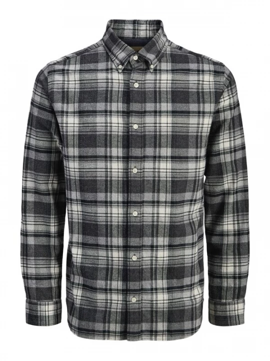 Foto van product Jack & Jones Premium Overhemd 'JPRBLUBarkley' donkergrijs / zwart / wit