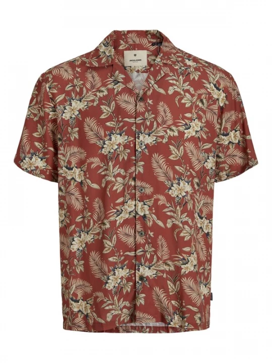 Foto van product Jack & Jones Premium Overhemd 'JPRBLUHendrix' ecru / sand / roestrood / zwart