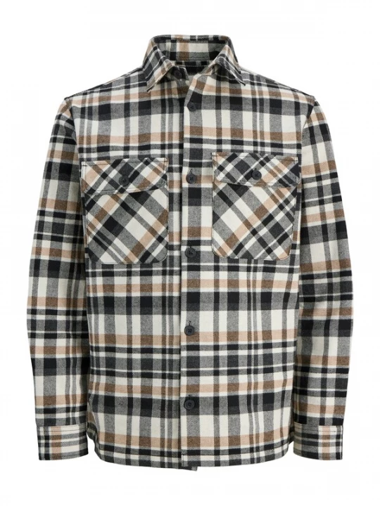Foto van product Jack & Jones Premium Overhemd 'JPRRayle' beige / zwart / wit