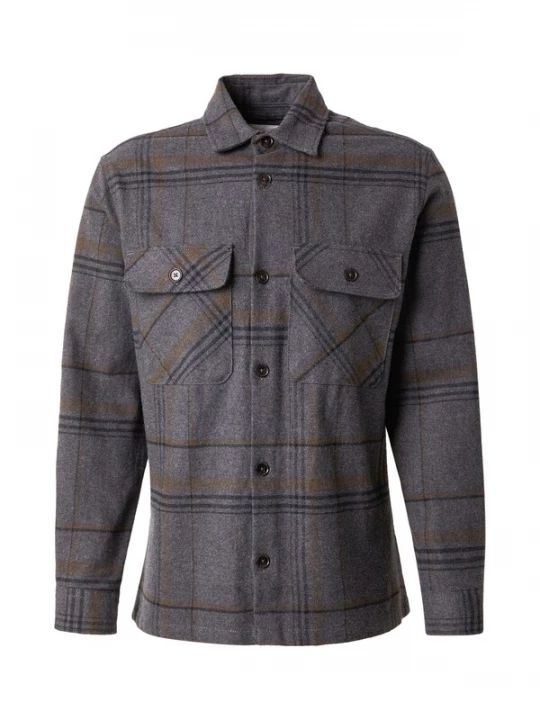 Foto van product Jack & Jones Premium Overhemd 'JPRrayle' bruin / donkergrijs / zwart