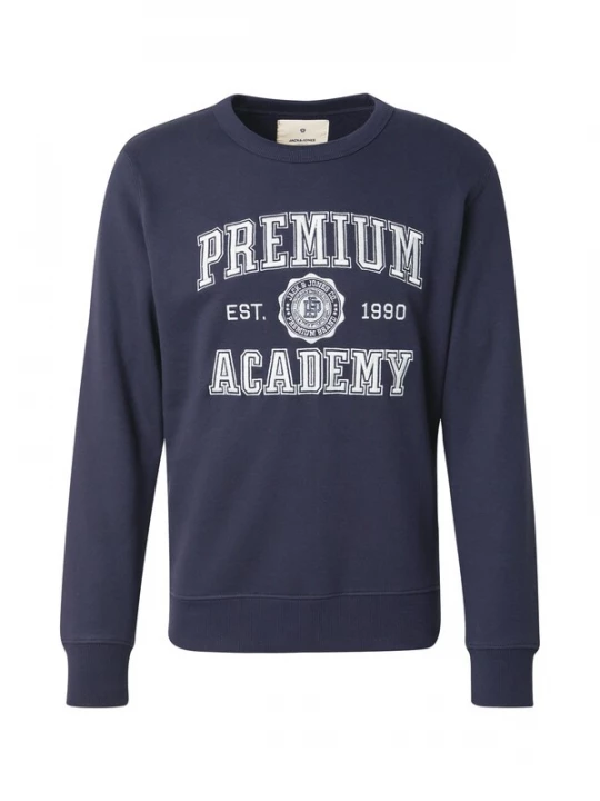Foto van product Jack & Jones Premium Sweatshirt 'JPRBLUJADON' nachtblauw / wit