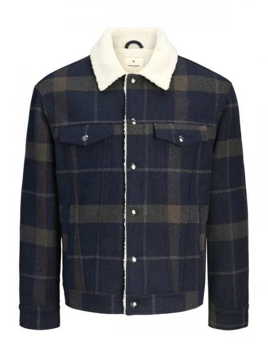 Foto van product Jack & Jones Premium Tussenjas navy / kaki / natuurwit