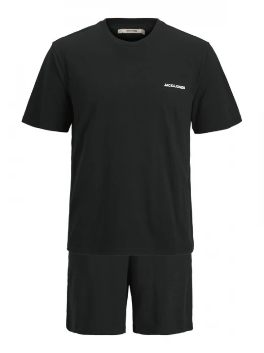 Foto van product JACK & JONES Pyjama kort 'JACEVEREST' zwart / wit