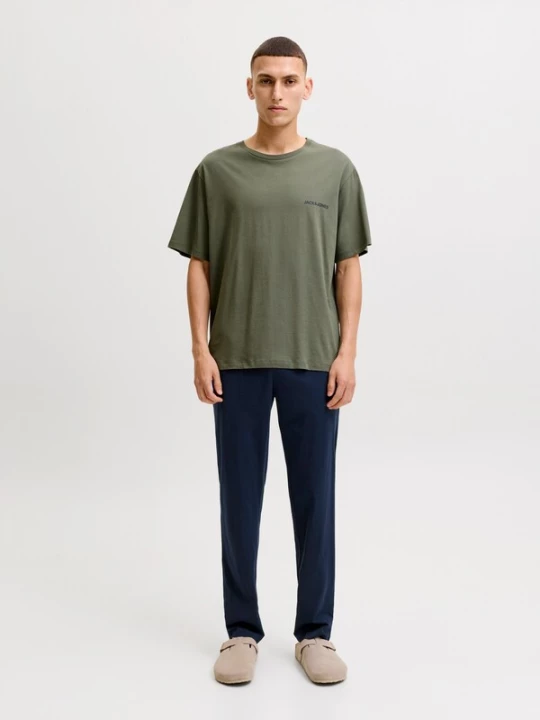 Foto van product JACK & JONES Pyjama lang 'JACEVEREST' navy / olijfgroen
