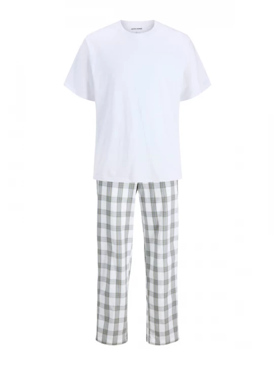 Foto van product JACK & JONES Pyjama lang 'JACLuca' navy / grijs / zwart / wit