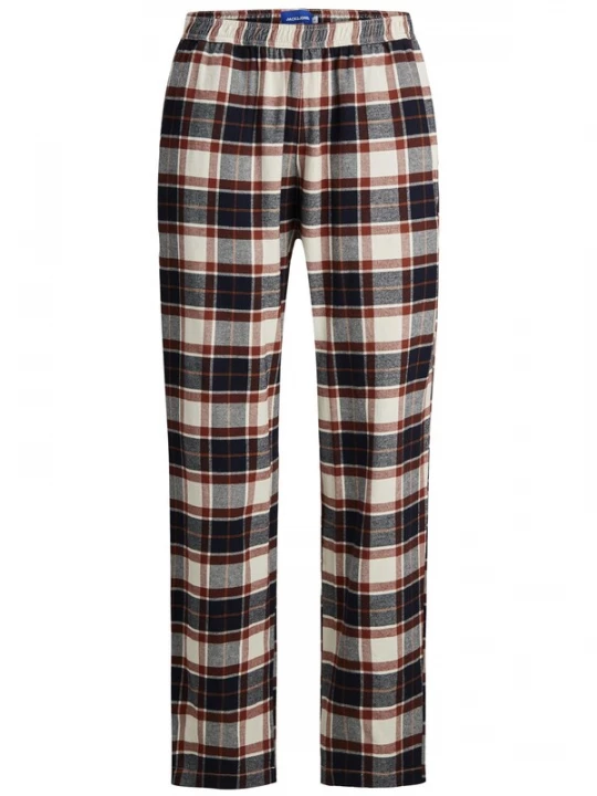 Foto van product JACK & JONES Pyjamabroek 'JACRIMON' donkergrijs / rood / offwhite