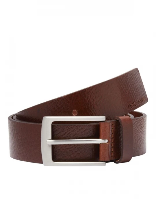 Foto van product JACK & JONES Riem 'Stockholm' chocoladebruin / zilver