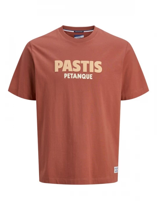 Foto van product JACK & JONES Shirt 'Amalfi' beige / crème / watermeloen rood
