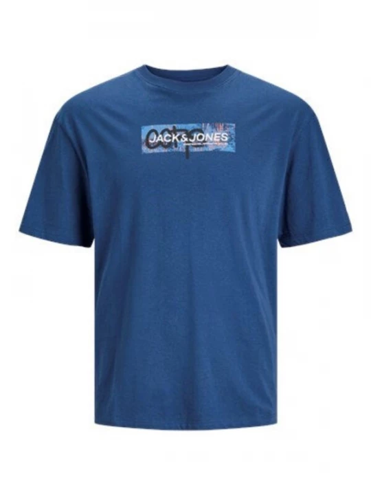 Foto van product JACK & JONES Shirt 'AOP' blauw