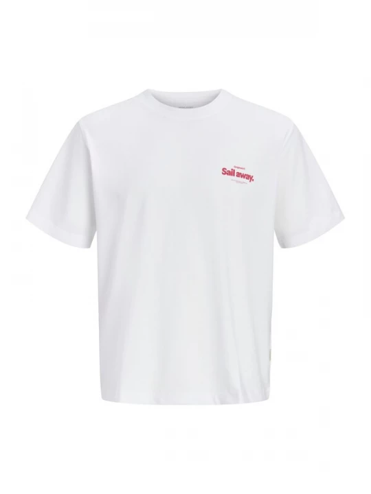 Foto van product JACK & JONES Shirt beige / azuur / bloedrood / wit