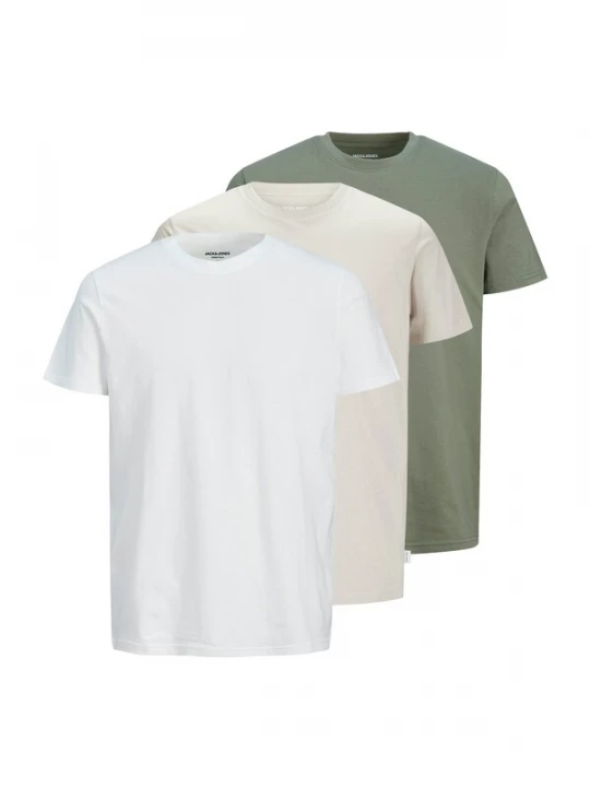 Foto van product JACK & JONES Shirt beige / groen / wit