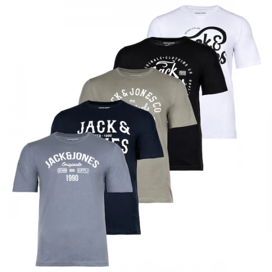 Foto van product JACK & JONES Shirt blauw / grijs / groen / wit