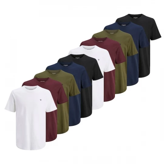 Foto van product JACK & JONES Shirt blauw / navy / olijfgroen / donkerrood / zwart / wit