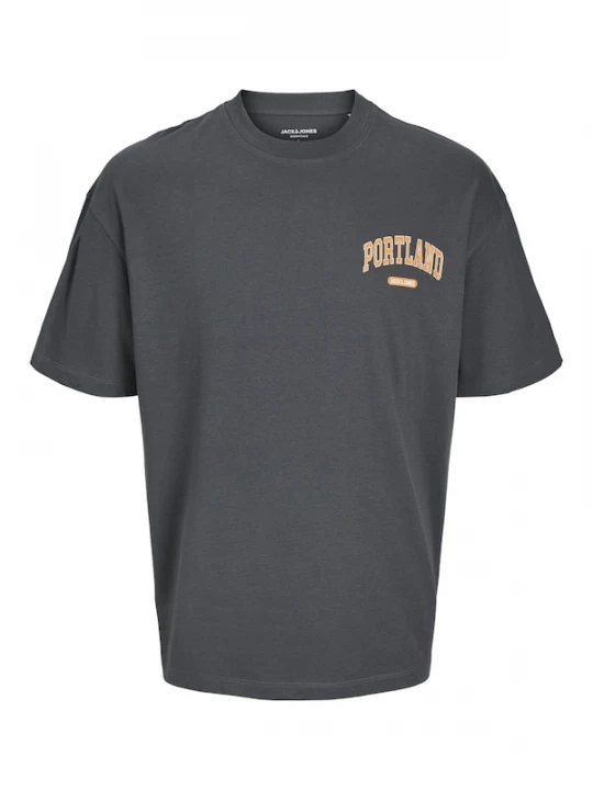 Foto van product JACK & JONES Shirt 'Bradley' grafiet / oranje / wit
