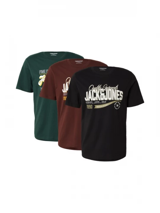 Foto van product JACK & JONES Shirt bruin / donkergroen / zwart / wit