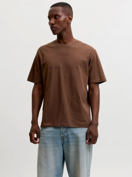 Foto van product JACK & JONES Shirt bruin / zwart