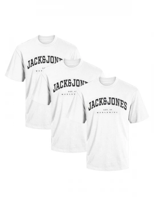 Foto van product JACK & JONES Shirt 'Caleb Varsity' wit