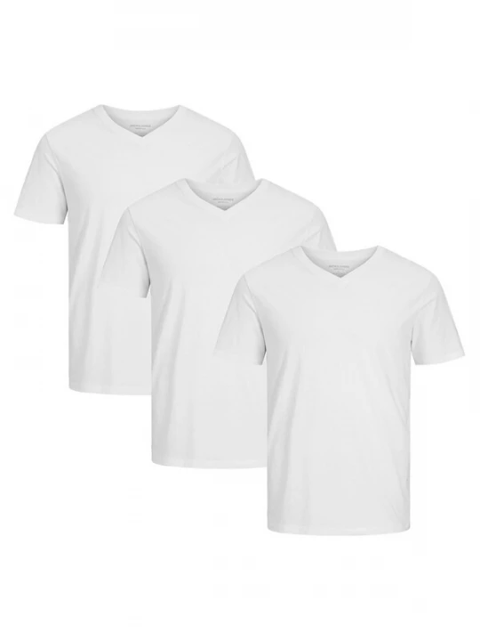 Foto van product JACK & JONES Shirt 'Cotton Basic' wit