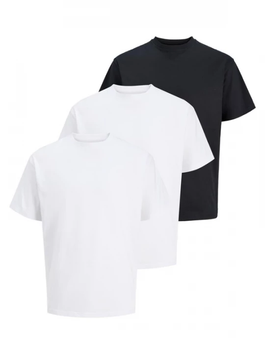 Foto van product JACK & JONES Shirt 'Cotton Relaxed' zwart gemêleerd
