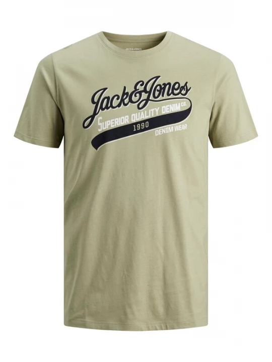 Foto van product JACK & JONES Shirt donkerbeige / navy / lichtgroen / wit