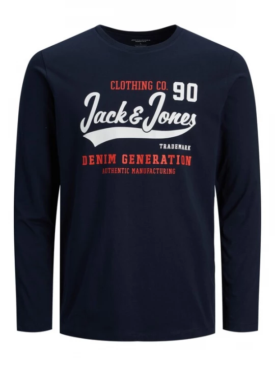 Foto van product JACK & JONES Shirt donkerblauw / rood / wit