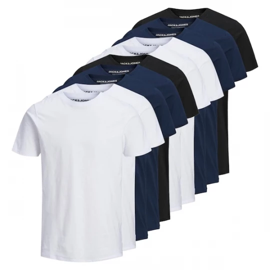 Foto van product JACK & JONES Shirt donkerblauw / zwart / wit