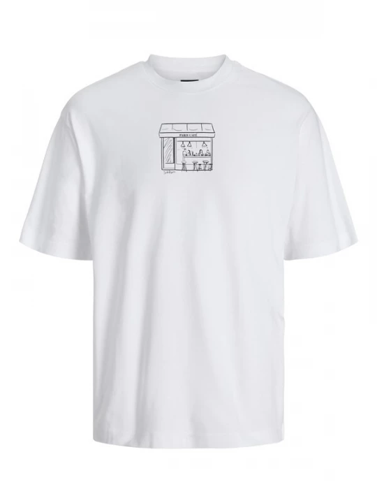 Foto van product JACK & JONES Shirt 'Doodle' zwart / wit