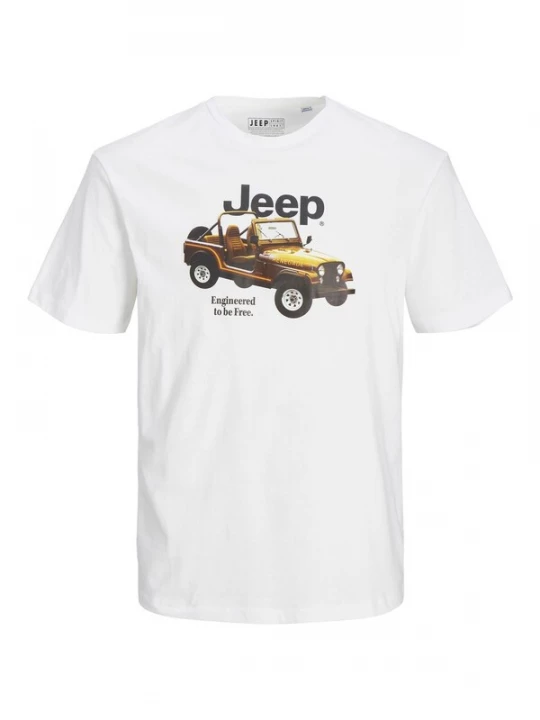 Foto van product JACK & JONES Shirt geel / zwart / wit