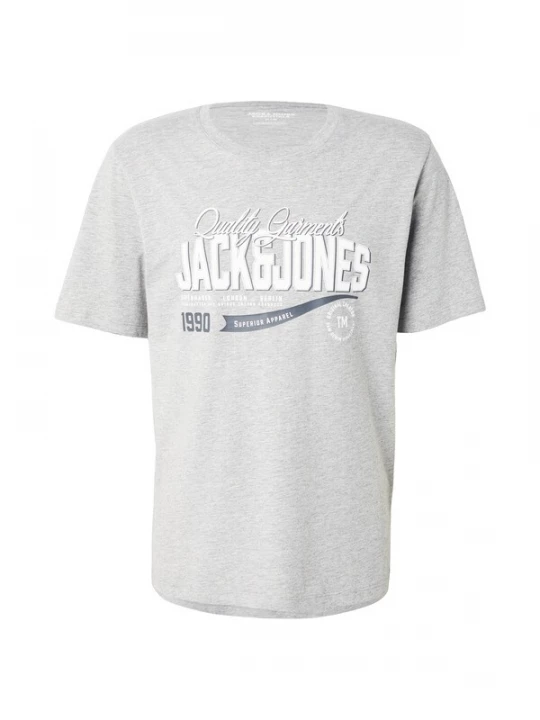 Foto van product JACK & JONES Shirt grijs gemêleerd / zwart / wit