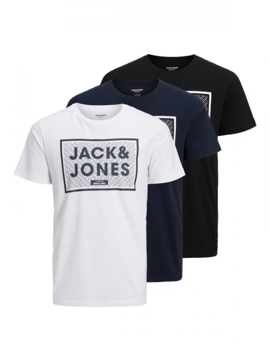 Foto van product JACK & JONES Shirt 'HARRISON' navy / zwart / wit