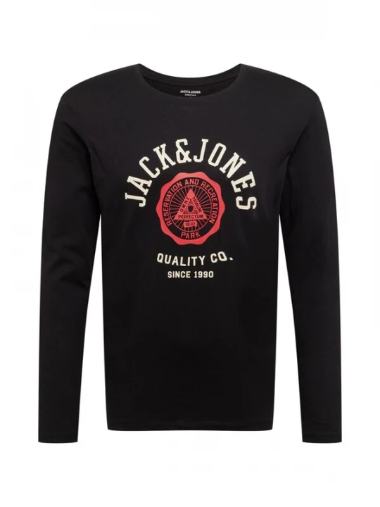 Foto van product JACK & JONES Shirt ivoor / rood / zwart