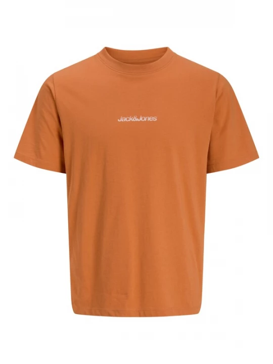 Foto van product JACK & JONES Shirt 'JCOECHO' oranje / zwart / wit
