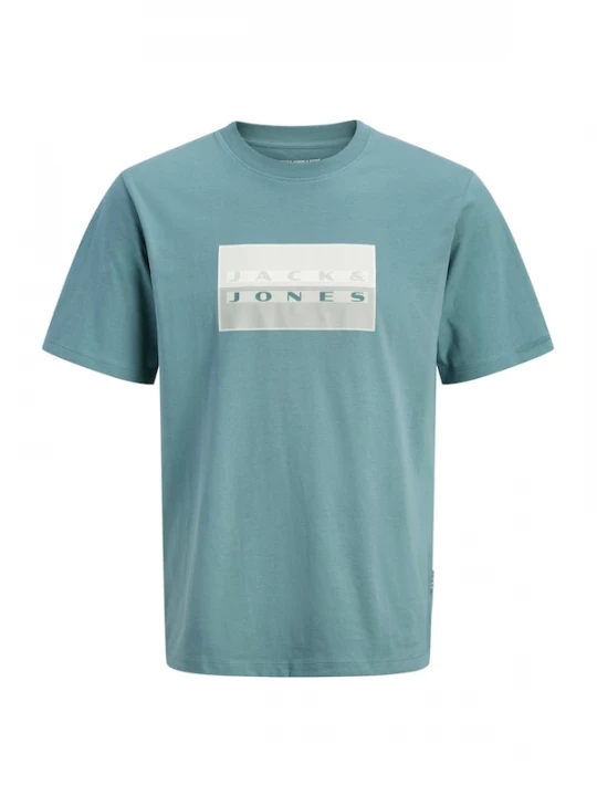 Foto van product JACK & JONES Shirt 'JCOFusion' cyaan blauw / wit