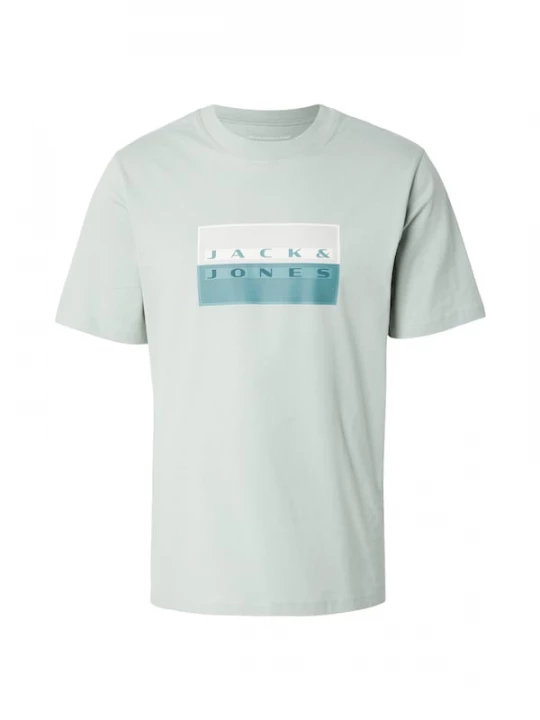 Foto van product JACK & JONES Shirt 'JCOFUSION' jade groen / pastelgroen / wit