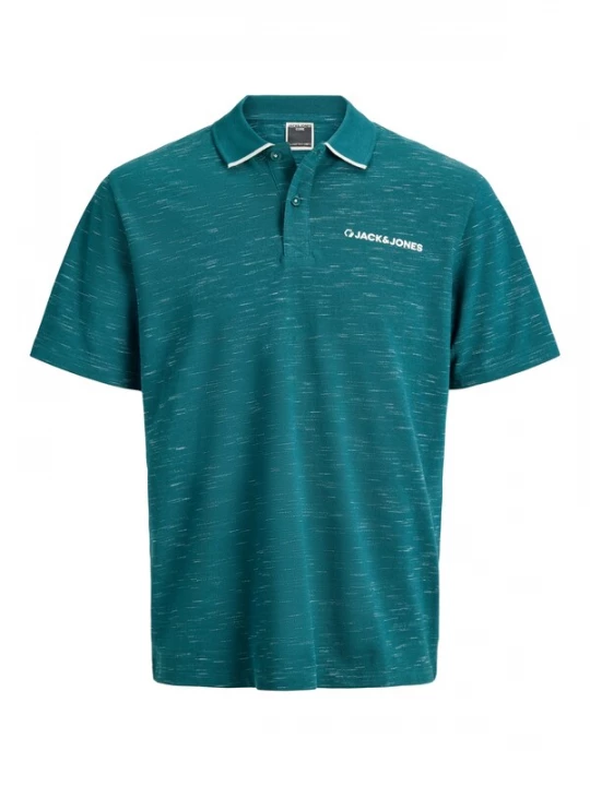 Foto van product JACK & JONES Shirt 'JCOLogan' donkergroen / wit