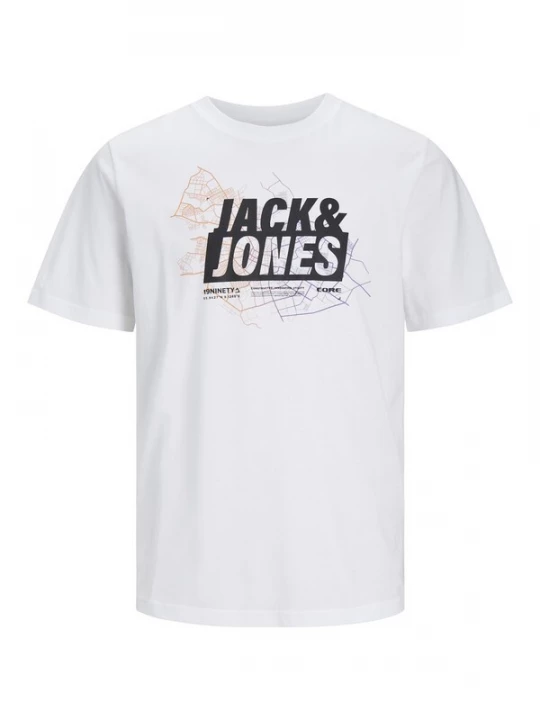Foto van product JACK & JONES Shirt 'JCOMap' karamel / lila / zwart / wit